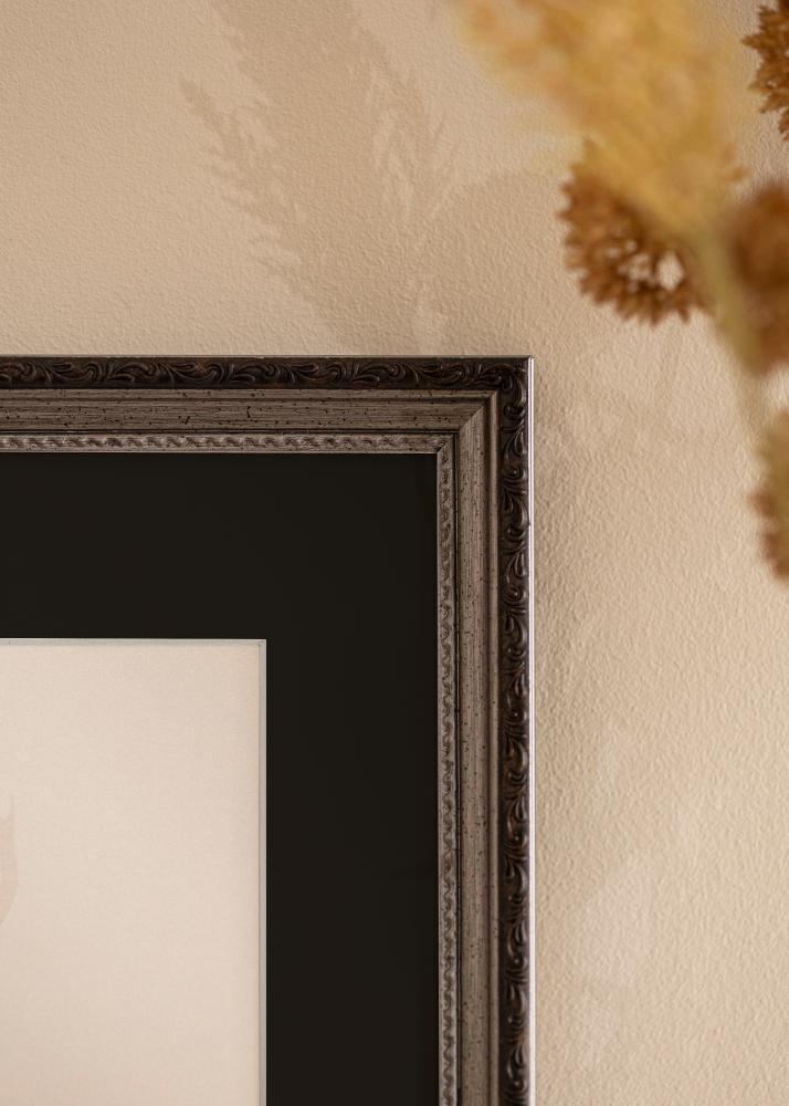 Kehys Abisko Hopea 28x35 cm - Paspatuuri Musta 8x10 tuumaa