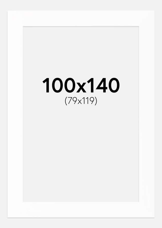 Paspatuuri Canson Valkoinen (Valkoinen keskus) 100x140 cm (79x119)