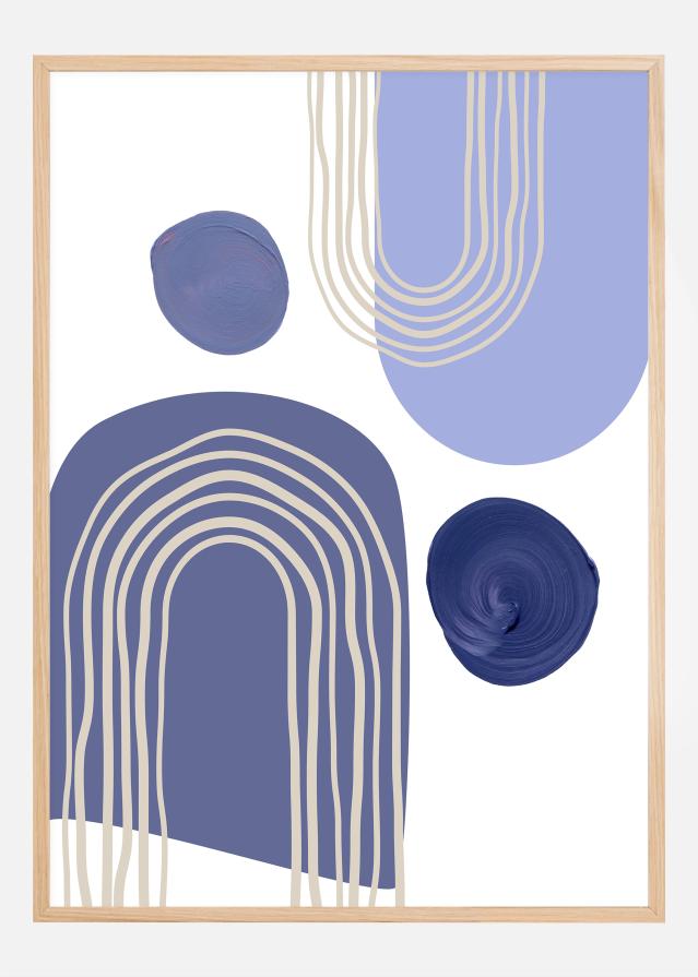 Boho Purple Arches Juliste