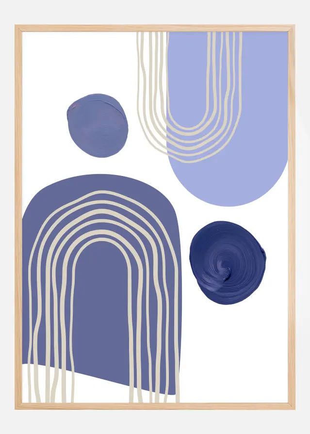 Boho Purple Arches Juliste