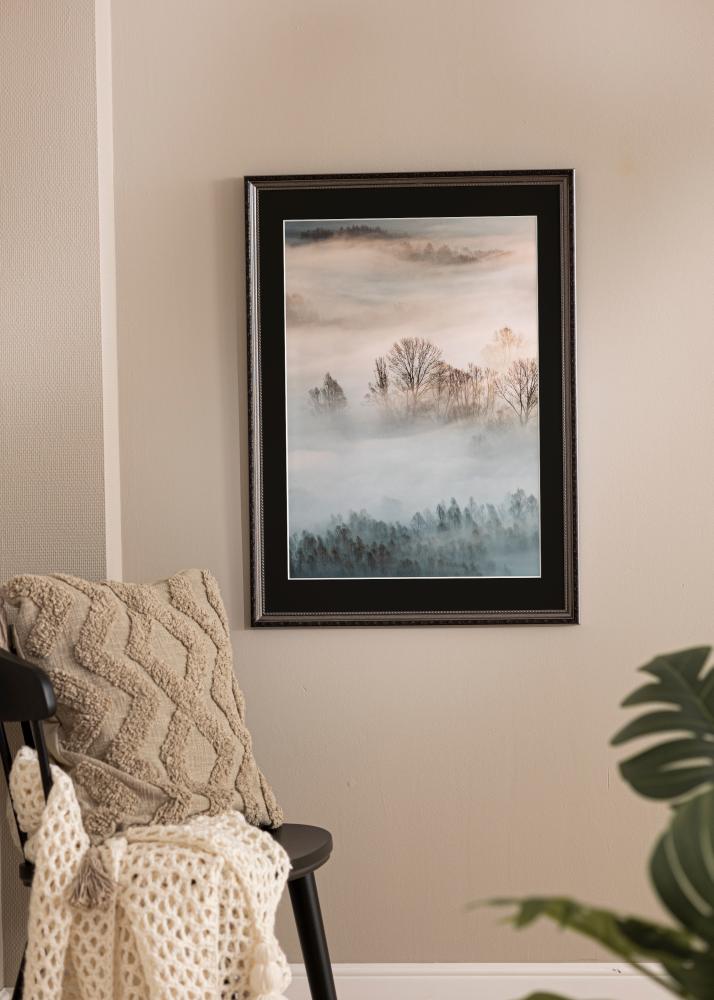 Kehys Abisko Hopea 28x35 cm - Paspatuuri Musta 8x10 tuumaa