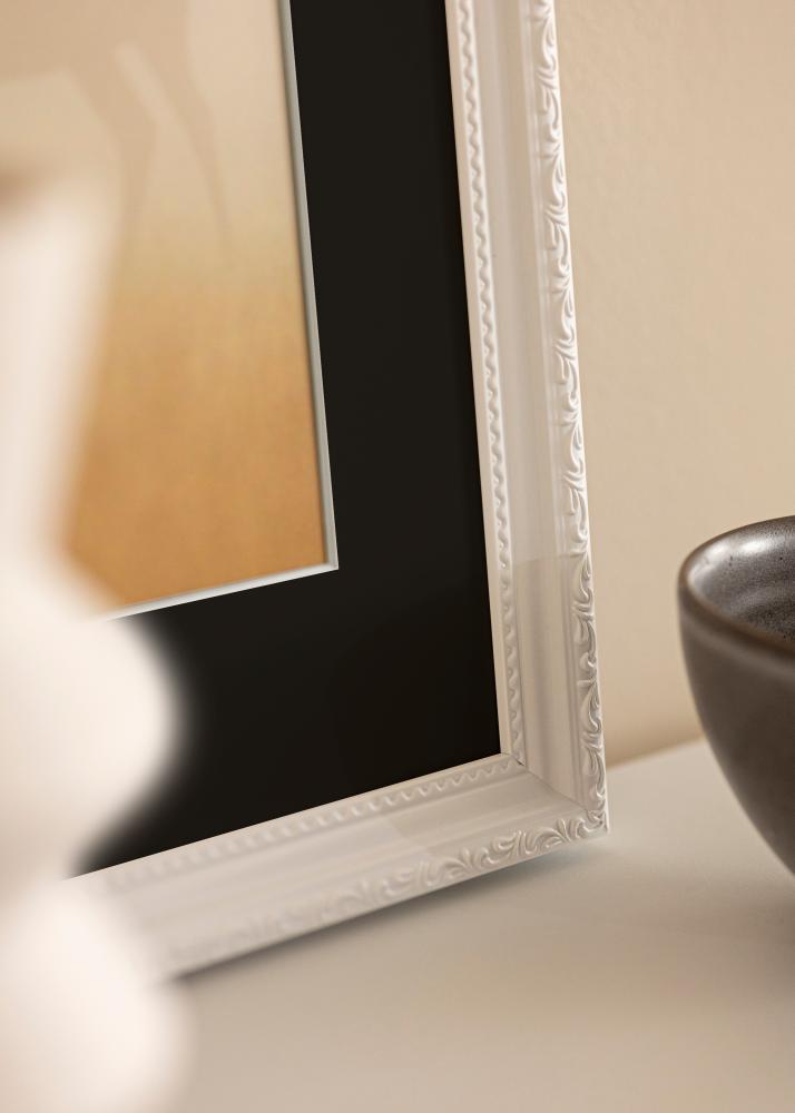 Kehys Abisko Valkoinen 28x35 cm - Paspatuuri Musta 8x10 tuumaa