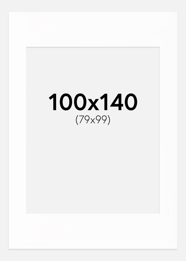 Paspatuuri Canson Valkoinen (Valkoinen keskus) 100x140 cm (79x119)