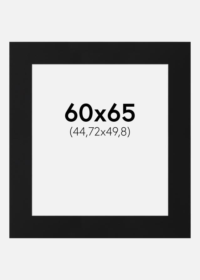 Paspatuuri Musta Standard (Valkoinen keskus) 60x65 cm (44,72x49,8)