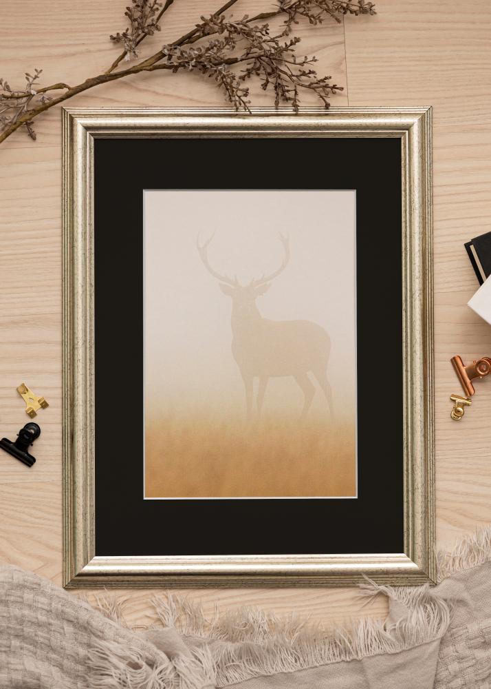 Kehys Västkusten Hopea 70x100 cm - Passepartout Musta 62x93 cm