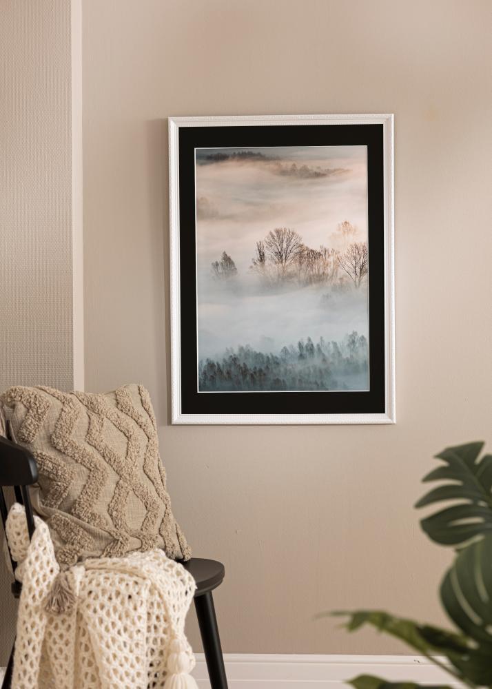 Kehys Abisko Valkoinen 28x35 cm - Paspatuuri Musta 8x10 tuumaa