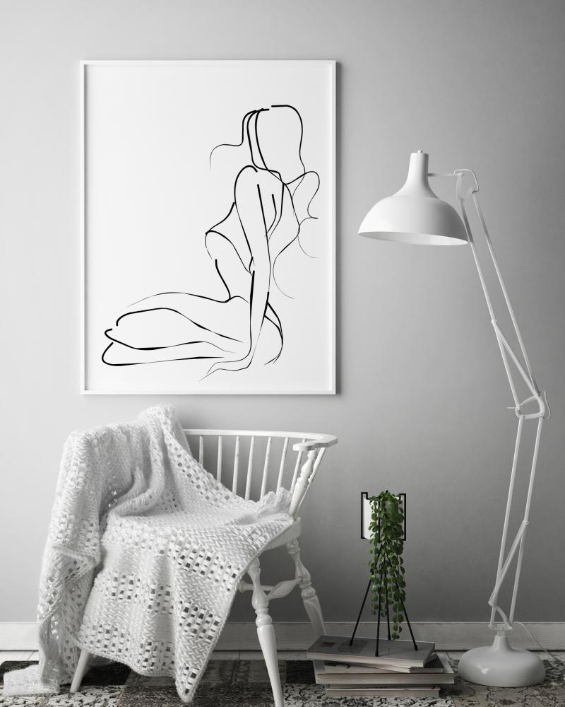 Line drawing II 30x40 cm