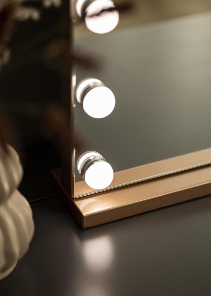 KAILA Meikkipeili Hollywood 15 Ruusukulta 58x46 cm