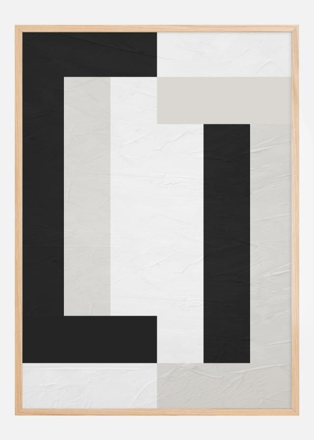 Black and White Line Art ll Juliste