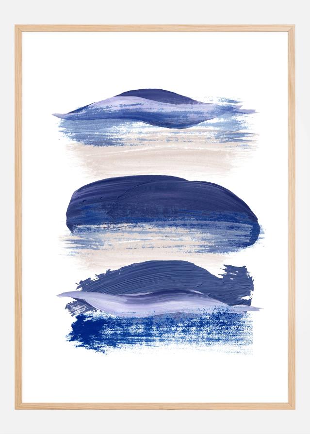 Boho Purple Lines Juliste