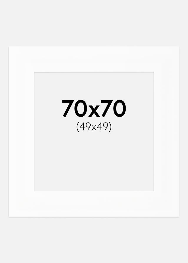 Paspatuuri XXL Standard Valkoinen (Valkoinen Keskus) 70x70 cm (49x49)