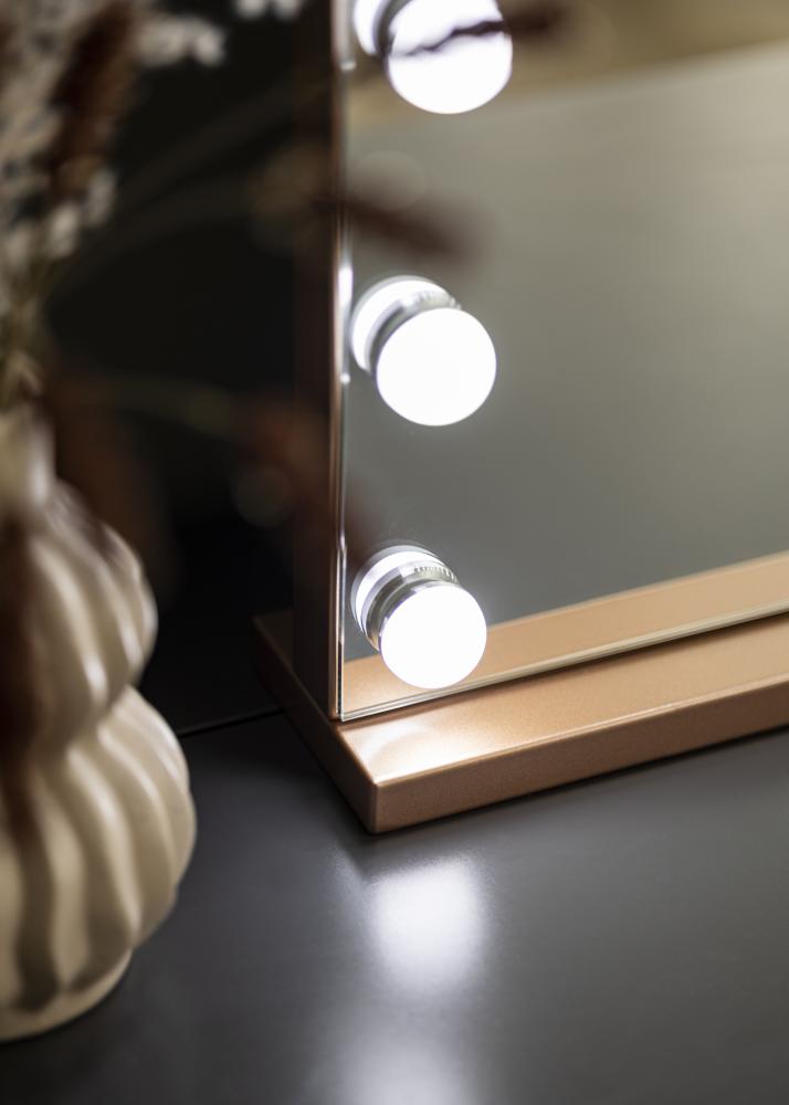 KAILA Meikkipeili Hollywood 15 Ruusukulta 58x46 cm