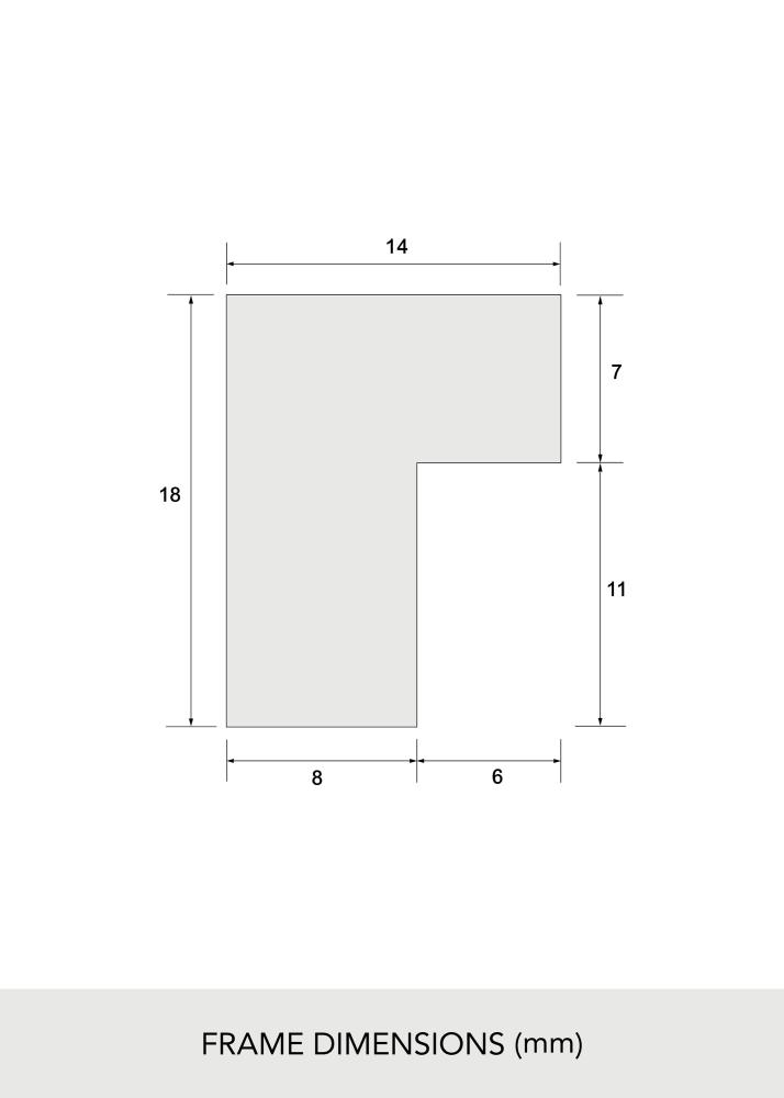 Kehys Täystammi Akryylilasi 21x29,7 cm (A4)