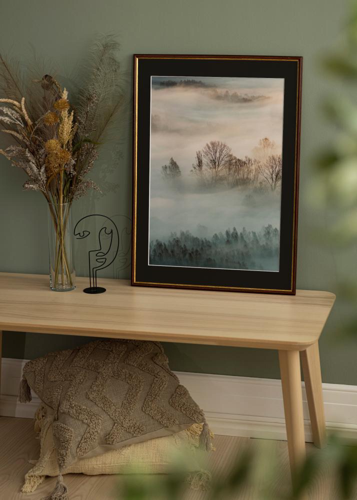 Kehys Horndal Ruskea 50x60 cm - Paspatuuri Musta 40x50 cm