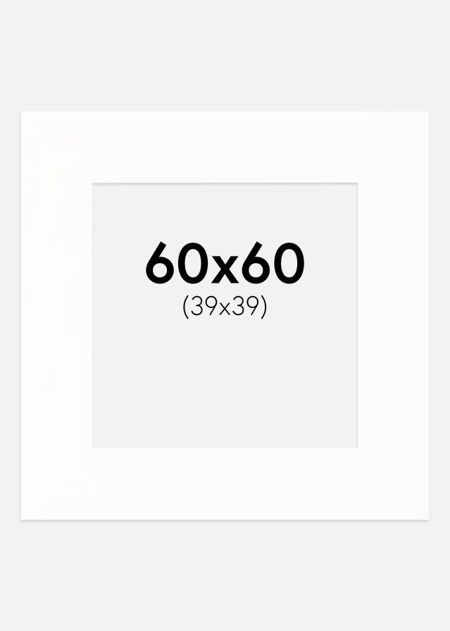 Paspatuuri XL Valkoinen (Valkoinen Keskus) 60x60 cm (39x39)