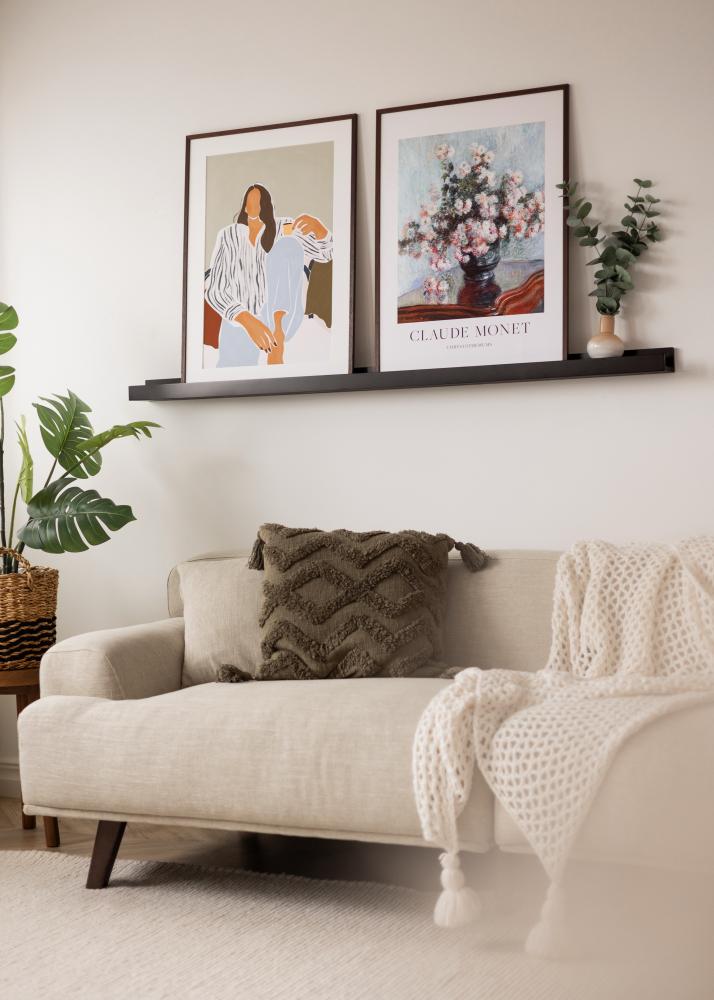 KAILA Tauluhylly Musta 150 cm