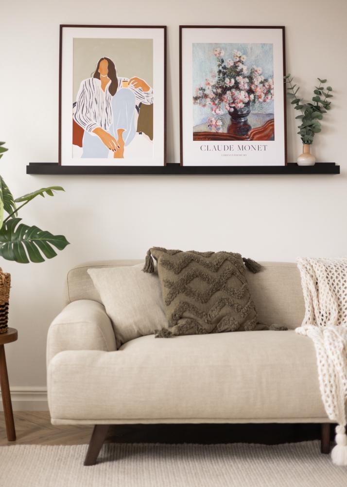 KAILA Tauluhylly Musta 150 cm