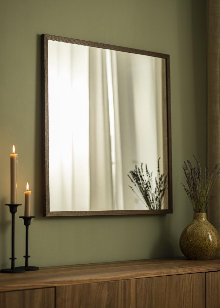 Peili Solid Smoked Oak 73x73 cm