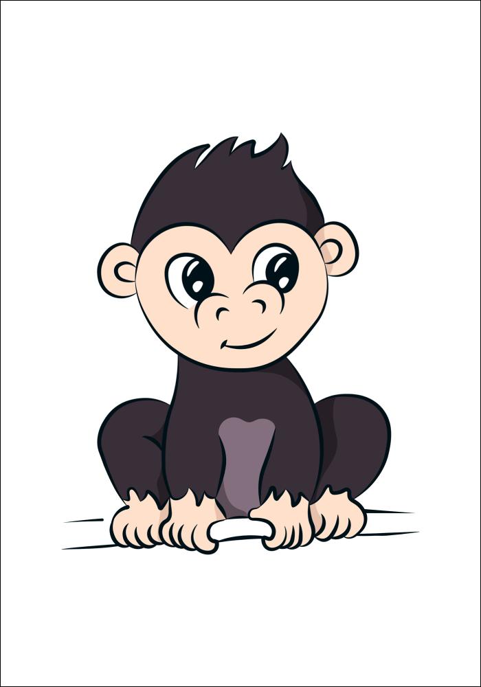 Maailman eläimet juliste - Simpanssi