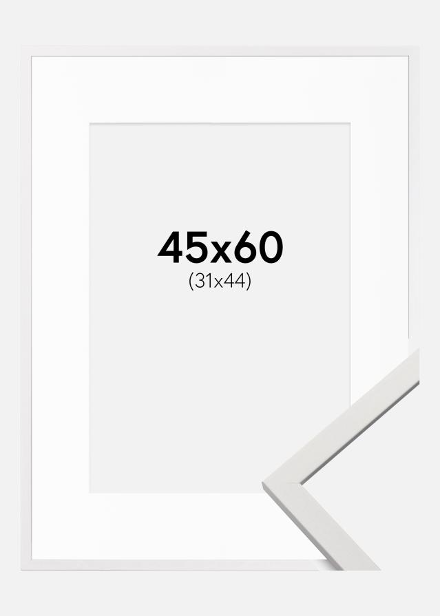 Kehys Edsbyn Valkoinen 45x60 cm - Passepartout Valkoinen 32x45 cm