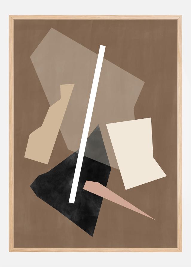 Brown Paper Cuts Painting Juliste