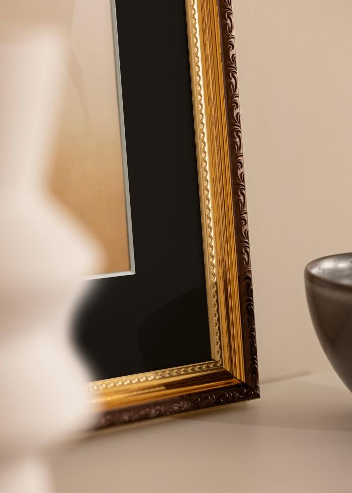 Kehys Abisko Kulta 40x50 cm - Paspatuuri Musta 29,7x42 cm (A3)