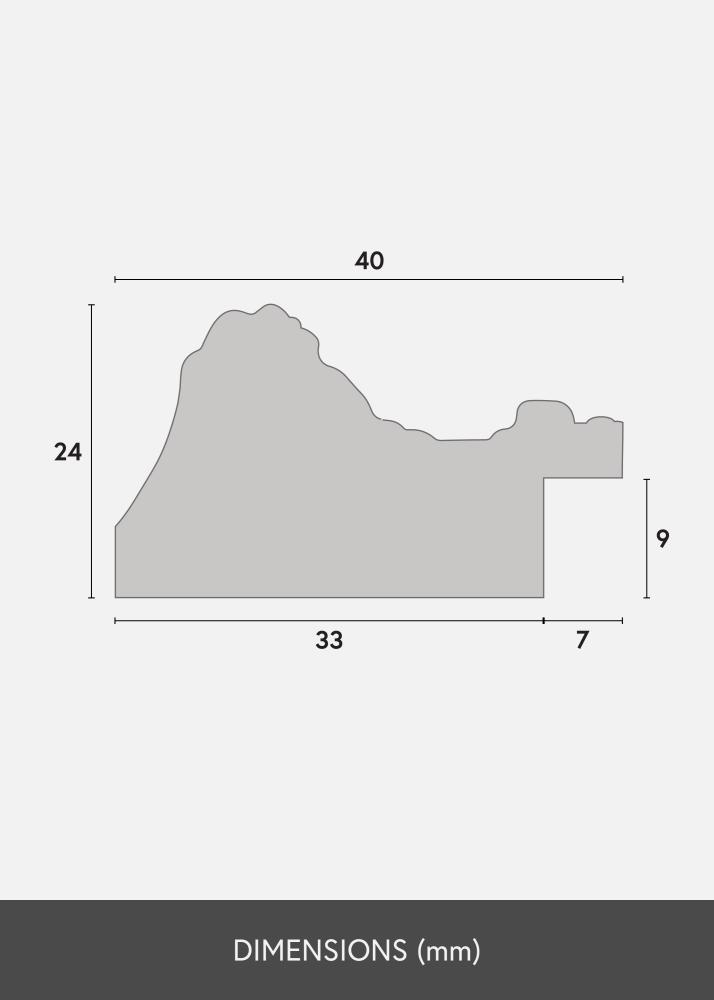 Kehys Ornate Akryylilasi Kulta 29,7x42 cm (A3)