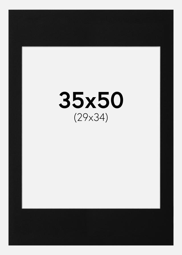 Paspatuuri Canson Musta (Valkoinen keskus) 35x50 cm (29x34)