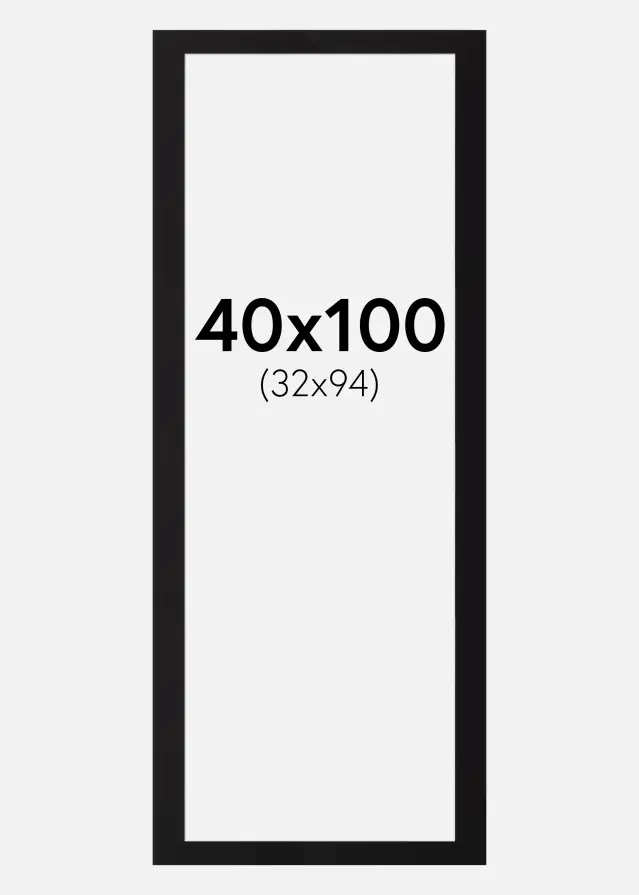 Paspatuuri Canson Musta (Valkoinen keskus) 40x100 cm (32x94)