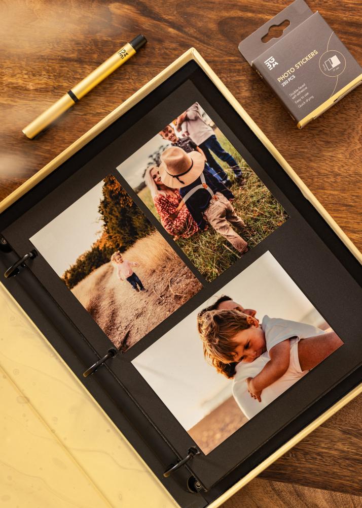 KAILA XOXO Nude - Coffee Table Photo Album (60 Mustaa sivua / 30 lehteä)