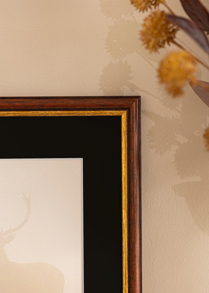 Kehys Siljan Ruskea 40x50 cm - Paspatuuri Musta 27x35 cm