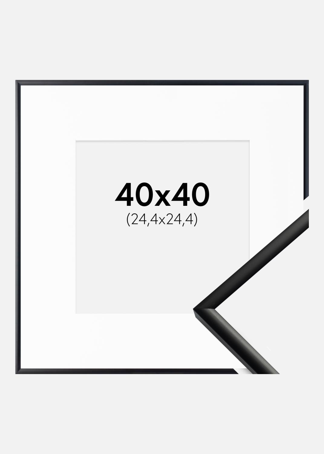 Product Image for Kehys New Lifestyle Matta Musta 40x40 cm - Passepartout Valkoinen 10x10 tuumaa
