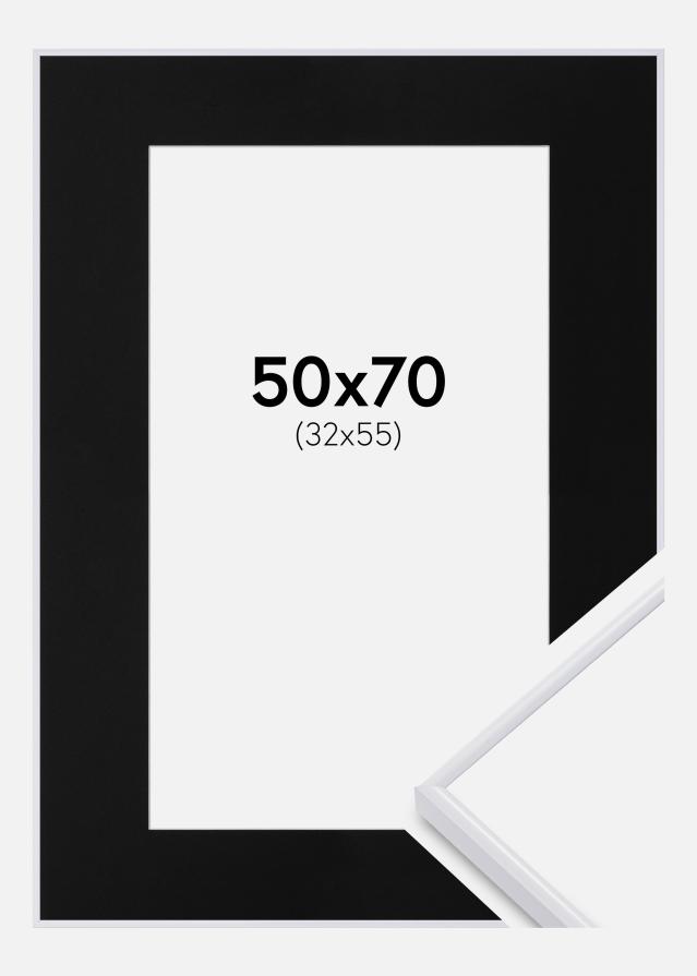 Kehys Visby Musta 50x70 cm - Passepartout Musta 33x56 cm