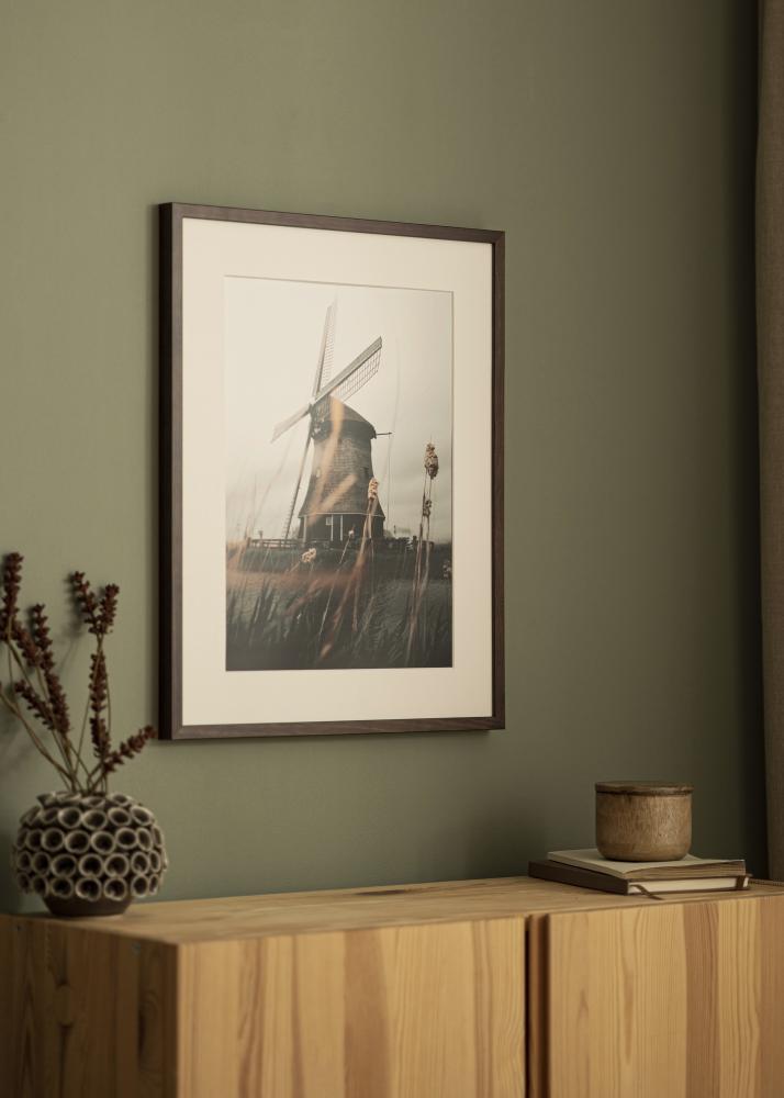 Kehys E-Line Akryylilasi Saksanpähkinä 50x50 cm