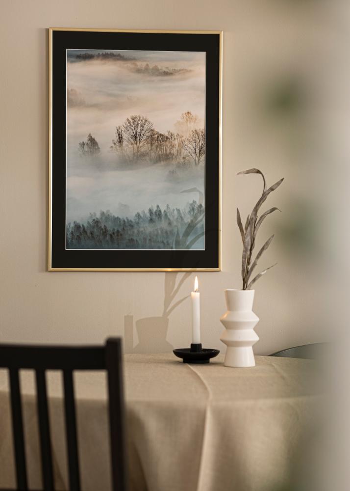 Kehys New Lifestyle Kulta 30x40 cm - Paspatuuri Musta 21x29,7 cm (A4)