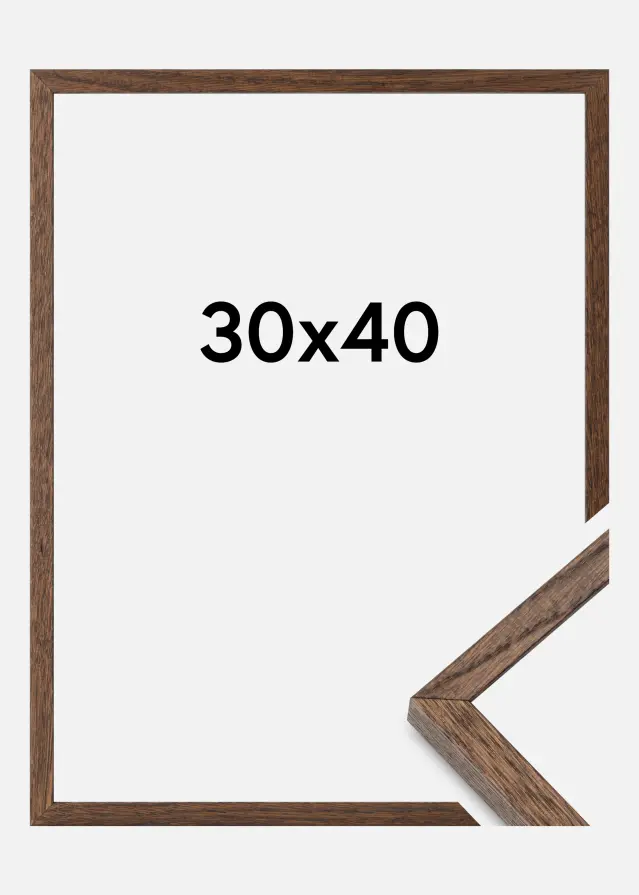 Massive Oak Akryylilasi Dark Painted 30x40 cm