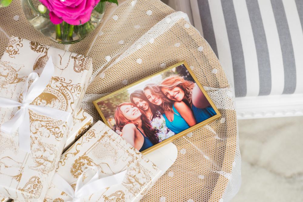 Kehys Sileä Metalli Kullanvärinen 10x15 cm