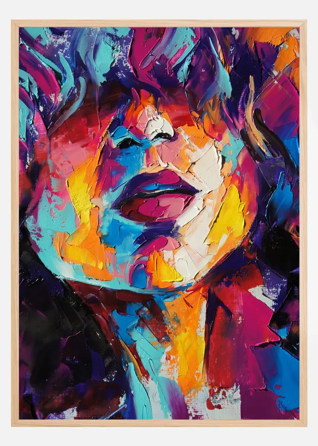 Girl Painting Juliste