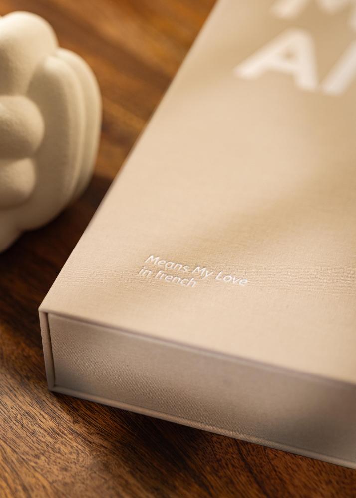 KAILA MON AMOUR - Coffee Table Photo Album (60 Mustaa sivua)