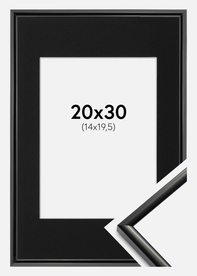 Kehys New Lifestyle Musta 20x30 cm - Paspatuuri Musta 15x21 cm (A5)