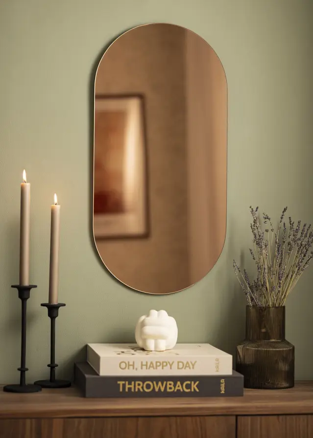 KAILA Peili Oval Rose Gold 35x70 cm