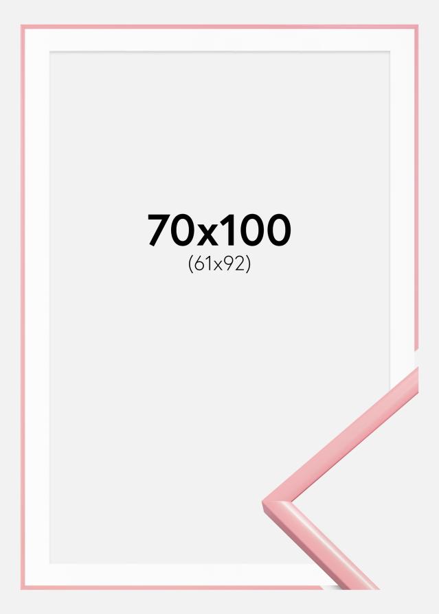 Kehys New Lifestyle Roosa 70x100 cm - Passepartout Valkoinen 62x93 cm