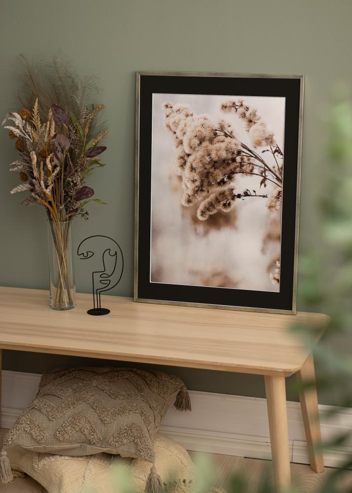 Kehys Galant Hopea 40x50 cm - Paspatuuri Musta 12x16 tuumaa