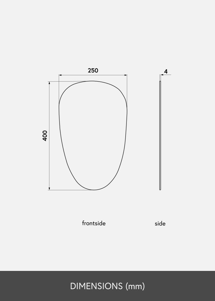 KAILA Peili Shape II Rose Gold 25x40 cm