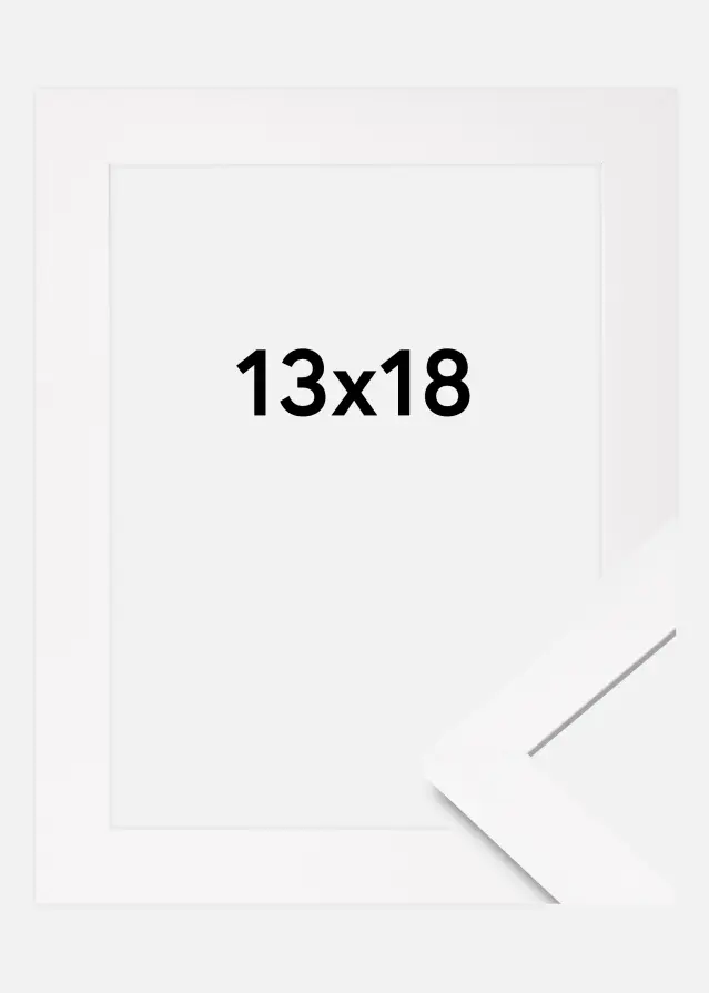 Kehys BGA Classic Akryylilasi Valkoinen 13x18 cm