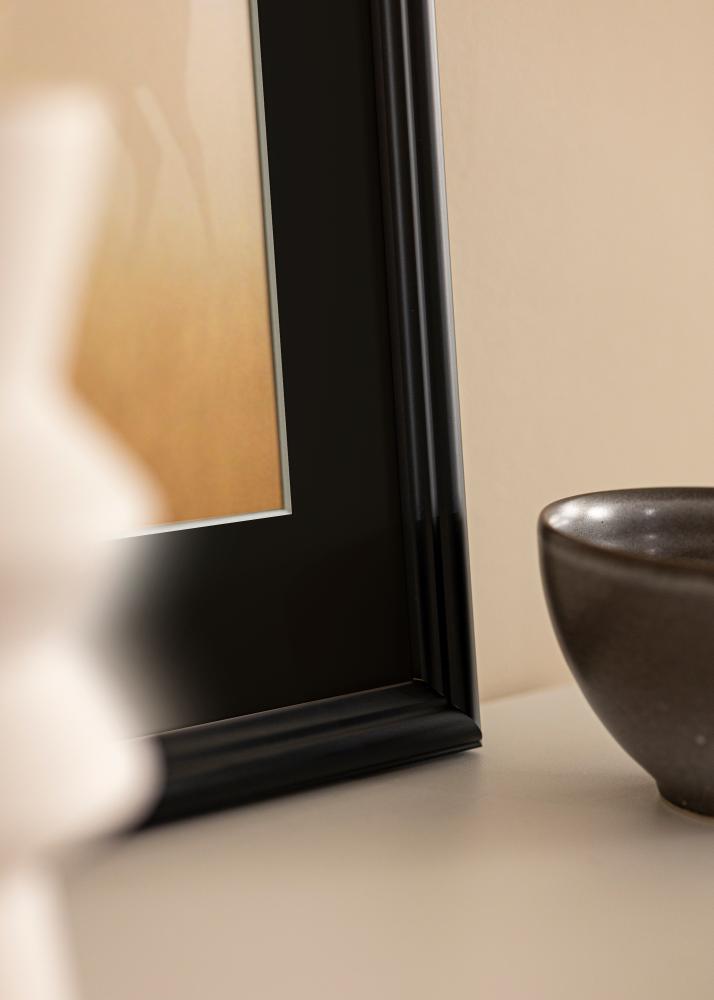 Kehys Siljan Musta 60x60 cm - Passepartout Musta 50x50 cm