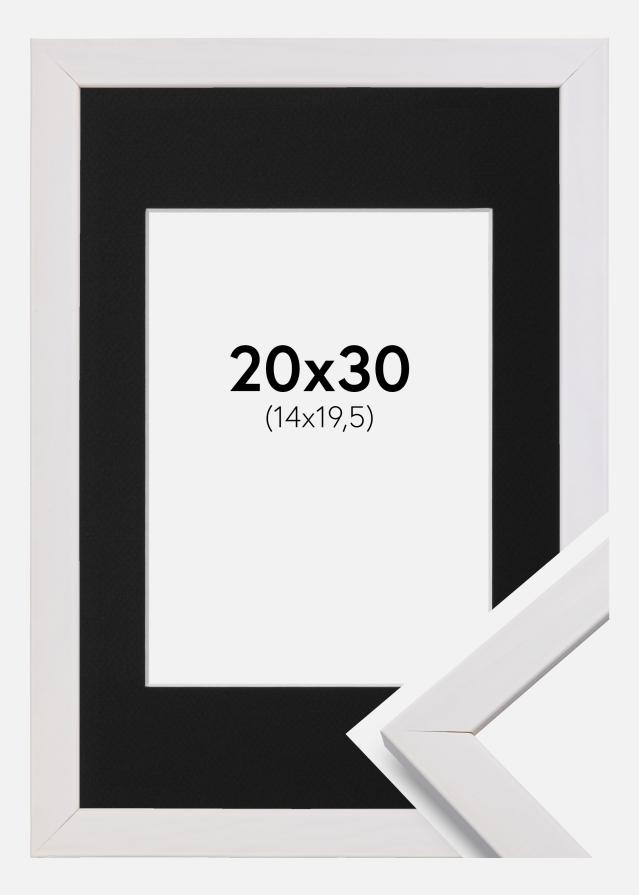 Kehys Stilren Valkoinen 20x30 cm - Paspatuuri Musta 15x21 cm (A5)