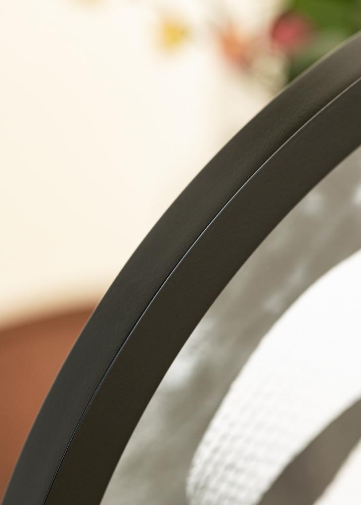 Pyöreä Kehys Akryylilasi Musta 60 cm Ø