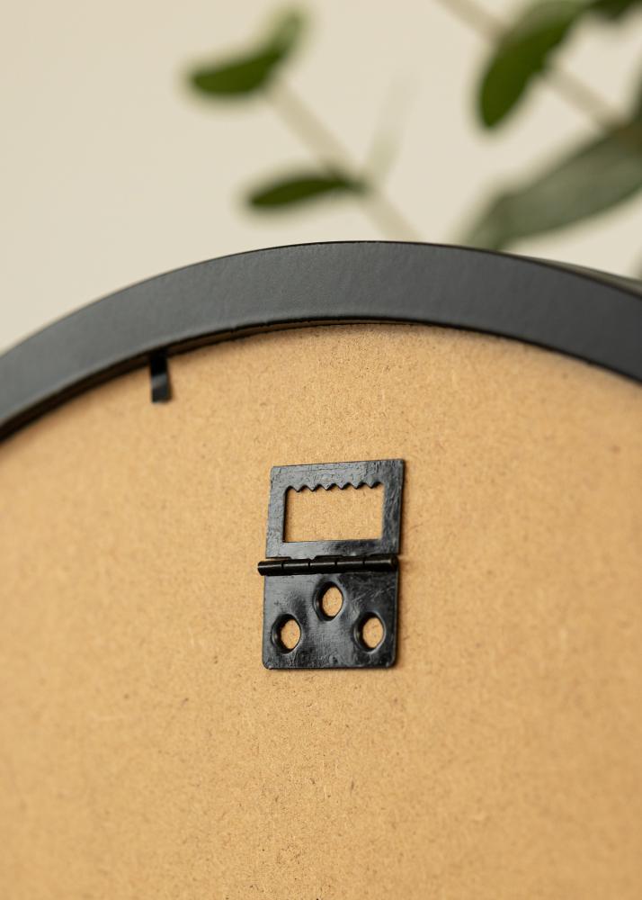 Pyöreä Kehys Akryylilasi Musta 60 cm Ø