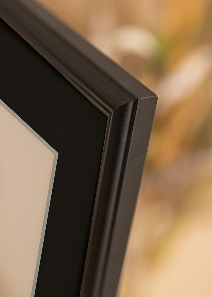 Kehys Siljan Musta 60x60 cm - Passepartout Musta 50x50 cm